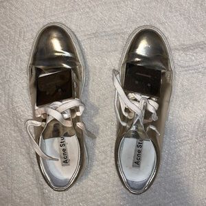 SOLD Adriana Metallic light gold Acne Studios sneakers